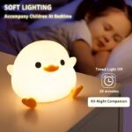 Doudou Duck Silicone Night Light USB Charging Companion Sleep Patting Light